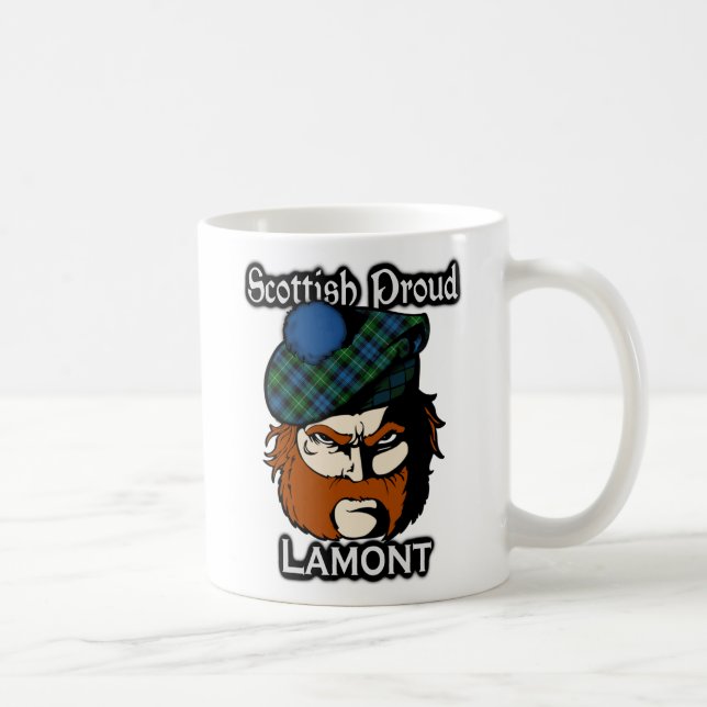 Scottish Clan Lamont Tartan Scottish Coffee Mug (Right)