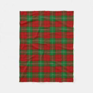 Scottish Clan Lennox Tartan Plaid Fleece Blanket