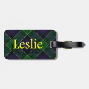 Scottish Clan Leslie Luggage Tag