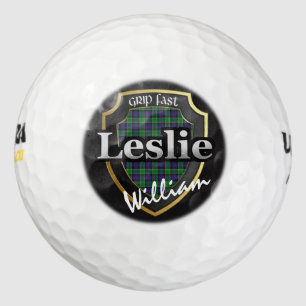 Scottish Clan Leslie Personalise Your Name Golf Balls