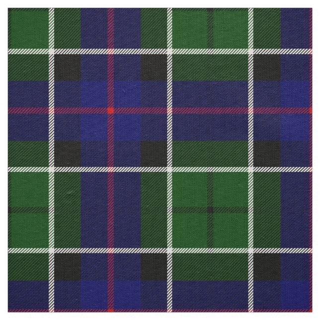Scottish Clan Leslie Tartan Plaid Fabric (Swatch)