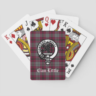Scottish Clan Little Crest Badge and Tartan Custom Playing Cards