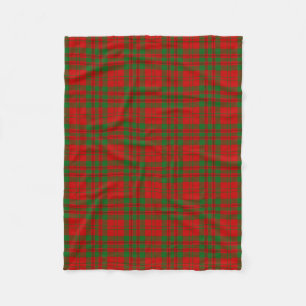 Scottish Clan Livingstone Tartan Plaid Fleece Blanket