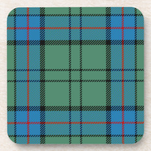Scottish Clan Lockhart Tartan Plaid Coaster
