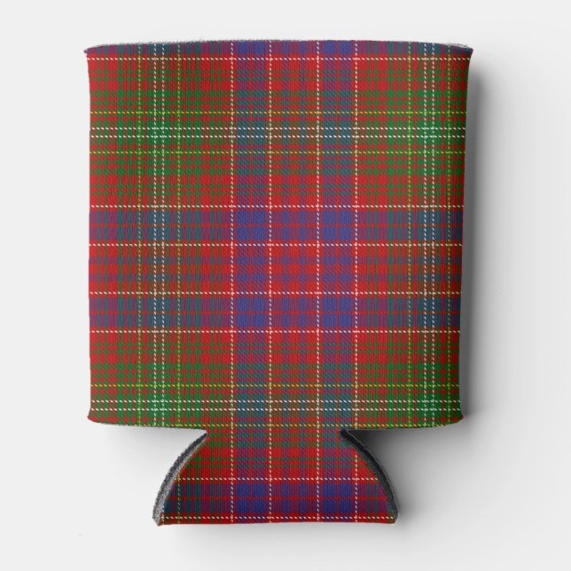 Scottish Clan Lumsden Tartan Plaid Can Cooler (Front)