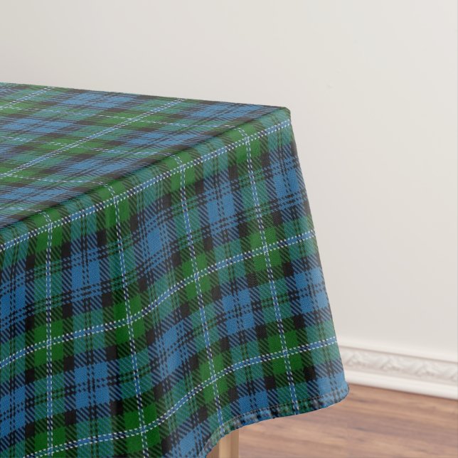 Scottish Clan Lyon Tartan Tablecloth (In Situ)