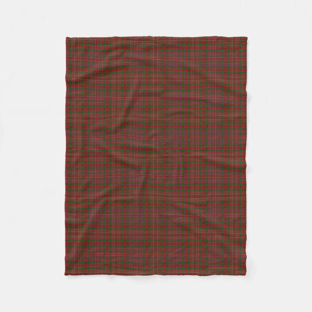 Scottish Clan MacAlister Classic Tartan Fleece Blanket (Front)
