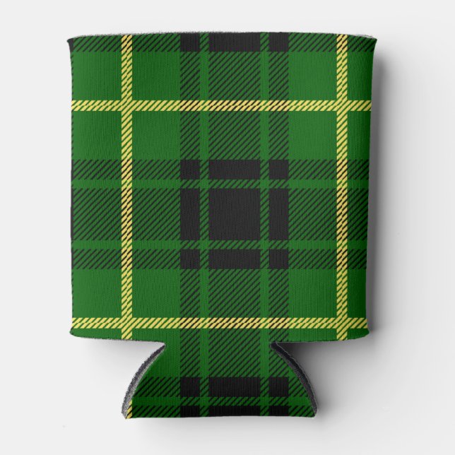 Scottish Clan MacArthur Tartan Plaid Can Cooler (Front)