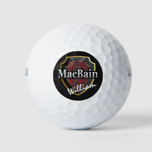 Scottish Clan MacBain Personalise Your Name Golf Balls