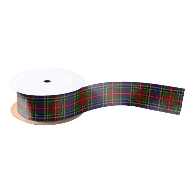Scottish Clan MacBeth Classic Tartan Satin Ribbon (Spool)