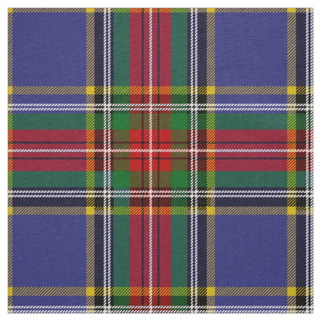 Scottish Clan MacBeth Tartan Plaid Fabric (Swatch)