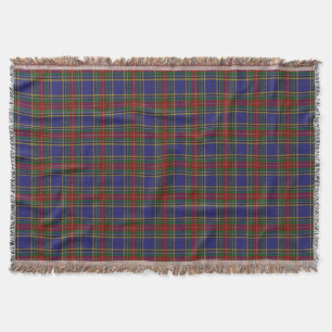 Scottish Clan MacBeth Tartan Plaid Throw Blanket