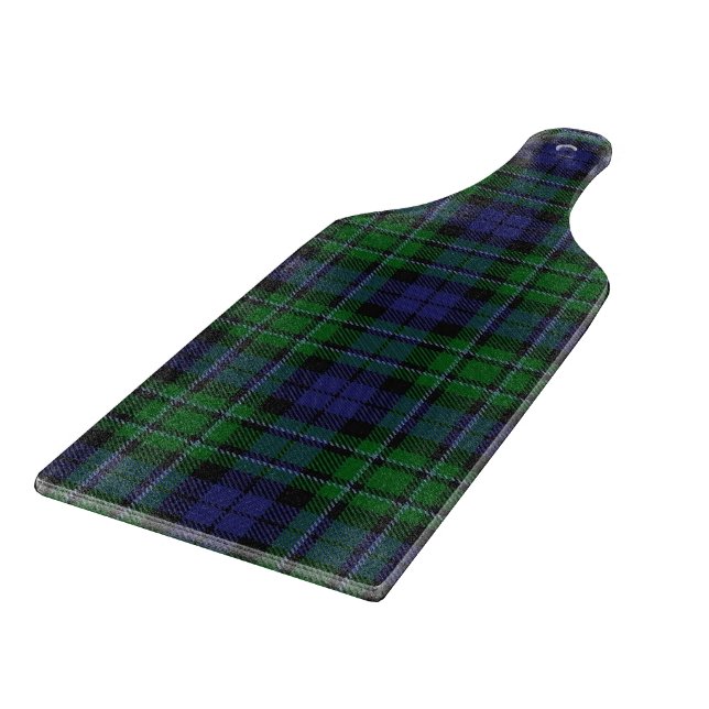 Scottish Clan MacCallum Tartan Cutting Board (Corner)