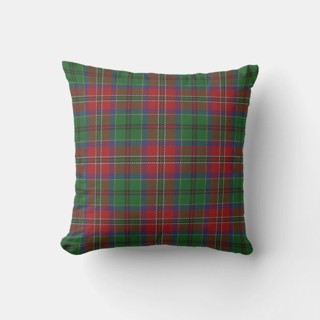 Scottish Clan MacCulloch Tartan Outdoor Cushion (Front)