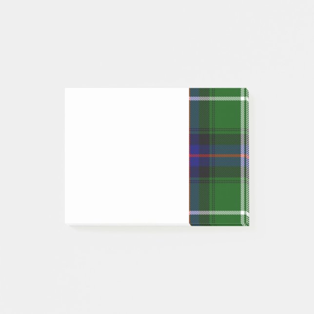 Scottish Clan MacDonald of Clanranald Tartan Post-it Notes (Front)