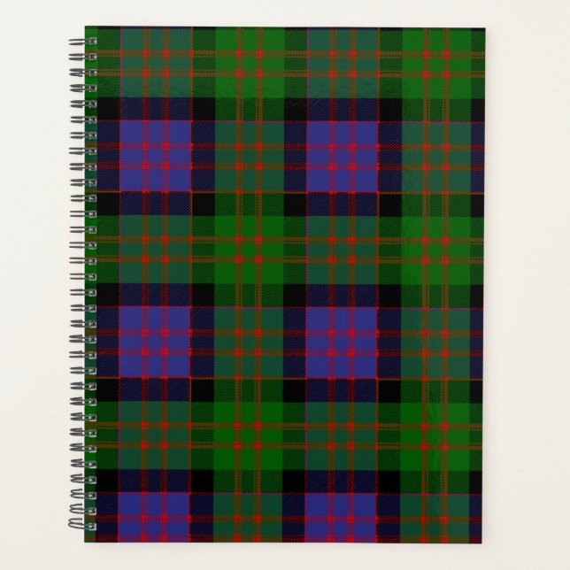 Scottish Clan MacDonald Tartan Plaid Planner (Front)