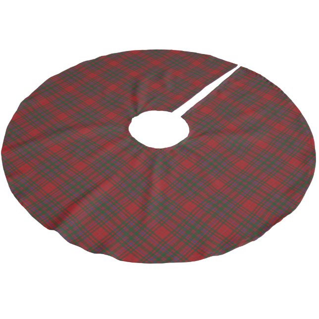Scottish Clan MacDougall Tartan Brushed Polyester Tree Skirt (Angled)