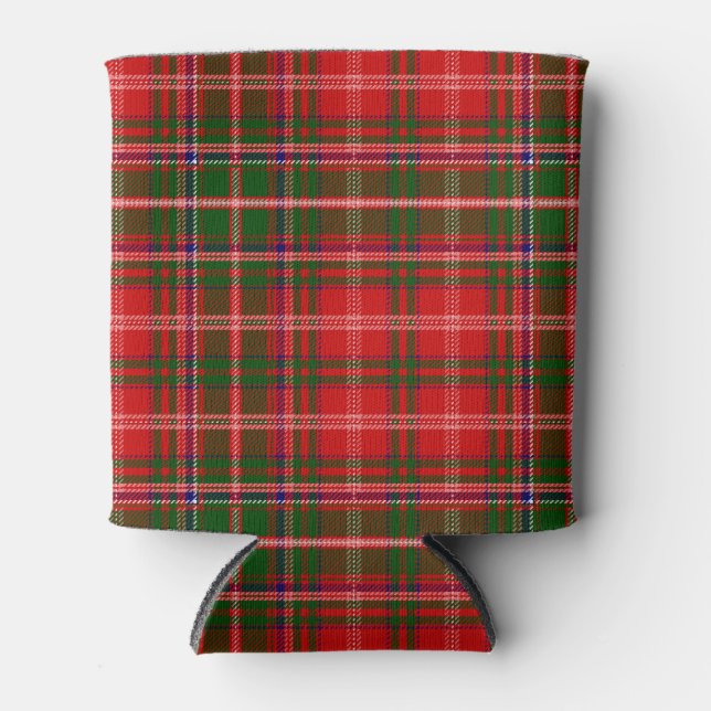 Scottish Clan MacDougall Tartan Plaid Can Cooler (Front)
