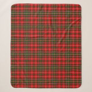 Scottish Clan MacDougall Tartan Plaid Sherpa Blanket