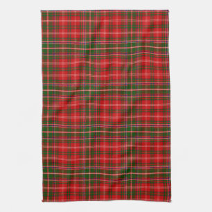 Scottish Clan MacDougall Tartan Plaid Tea Towel