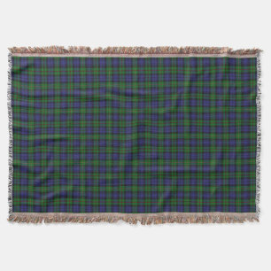 Scottish Clan MacEwen Ewen Tartan Throw Blanket