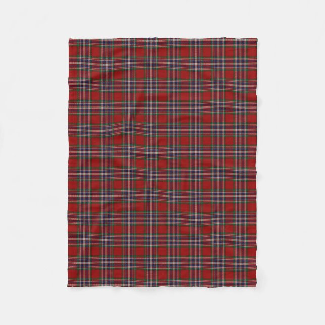 Scottish Clan MacFarlane Classic Tartan Fleece Blanket (Front)