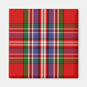 Scottish Clan MacFarlane Red Tartan Plaid Magnet
