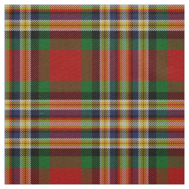 Scottish Clan MacGill Tartan Plaid Fabric (Swatch)