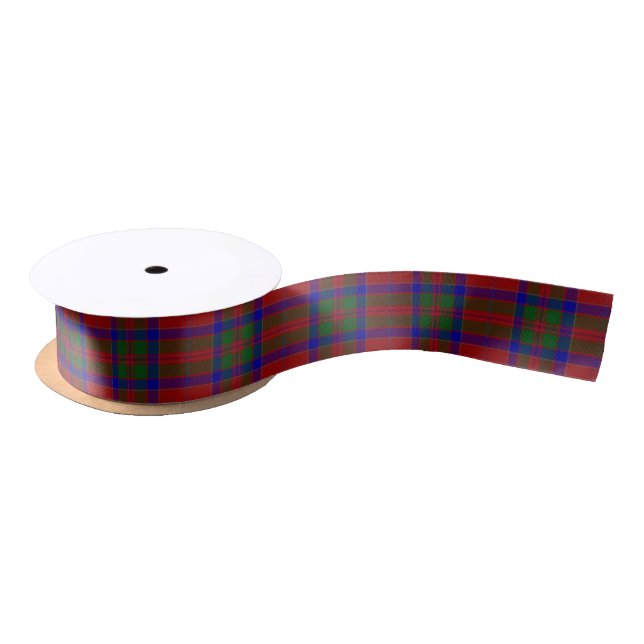 Scottish Clan MacGillivray Classic Tartan Satin Ribbon (Spool)