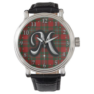 Scottish Clan MacGregor Monogram Tartan Watch