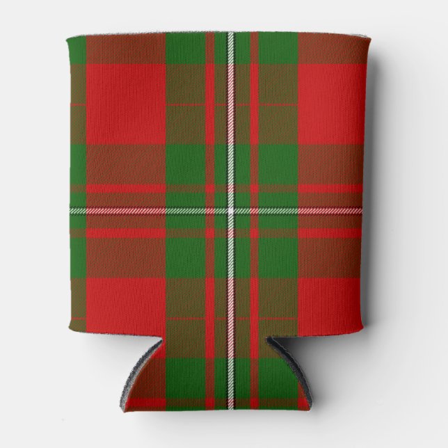Scottish Clan MacGregor Tartan Plaid Can Cooler (Front)