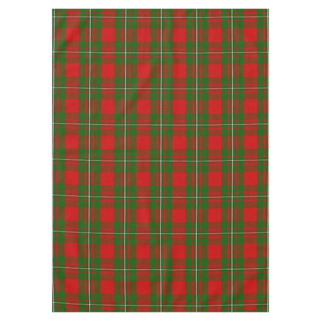 Scottish Clan MacGregor Tartan Plaid Tablecloth (Front)