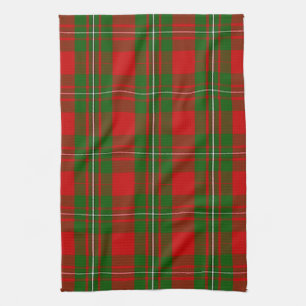 Scottish Clan MacGregor Tartan Plaid Tea Towel