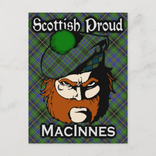 Scottish Clan MacInnes Tartan Postcard
