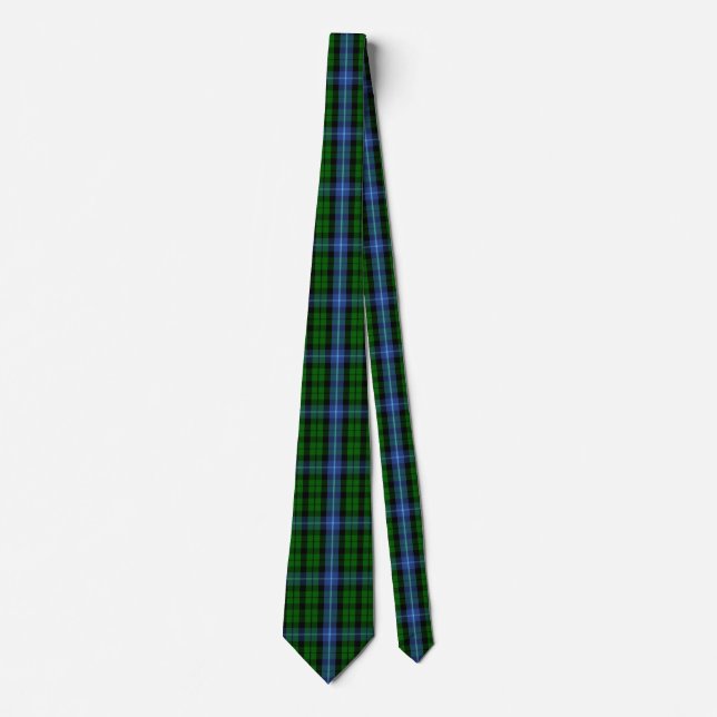 Scottish Clan MacIntyre Tartan Plaid Tie (Front)