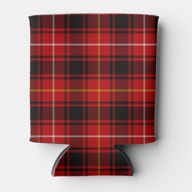Scottish Clan MacIver Tartan Plaid Can Cooler (Front)