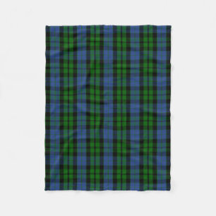 Scottish Clan MacKay Tartan Plaid Fleece Blanket