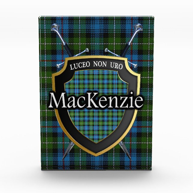 Scottish Clan MacKenzie Tartan Photo Block (Front)