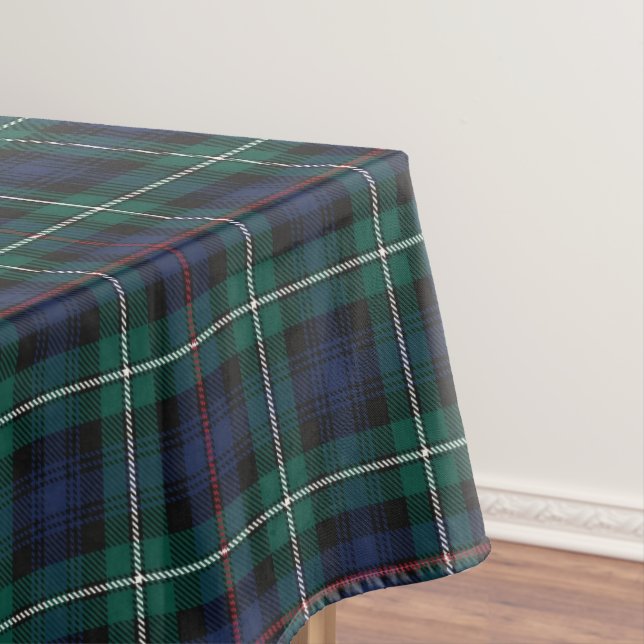 Scottish Clan MacKenzie Tartan Plaid Tablecloth (In Situ)