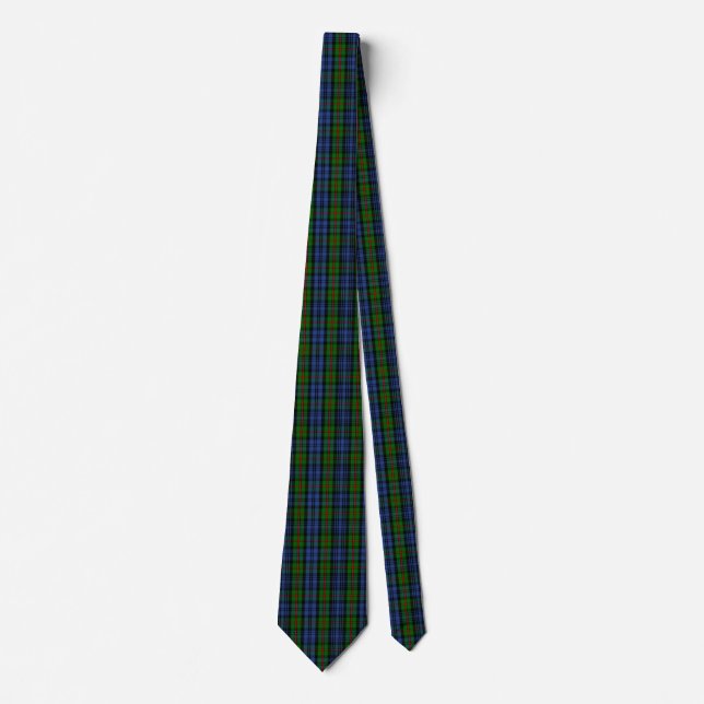 Scottish Clan MacKinlay Tartan Plaid Tie (Front)