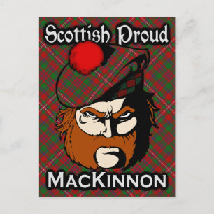 Scottish Clan MacKinnon Tartan Postcard