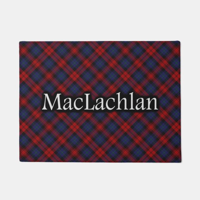 Scottish Clan MacLachlan Tartan Doormat (Front)
