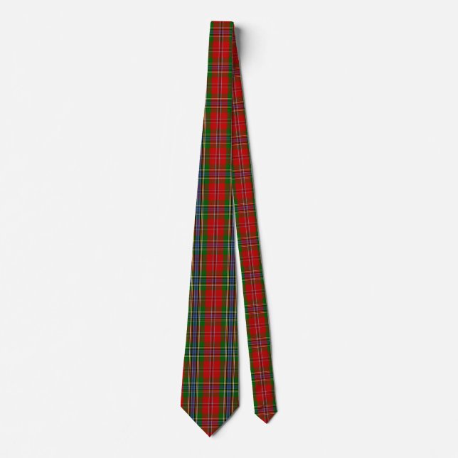 Scottish Clan MacLean of Duart Tartan Plaid Tie (Front)
