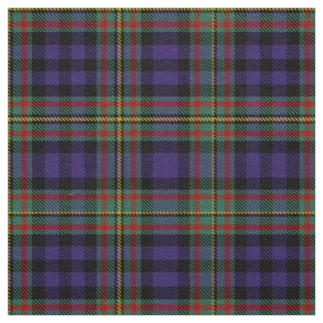 Scottish Clan MacLellan Tartan Plaid Fabric (Swatch)