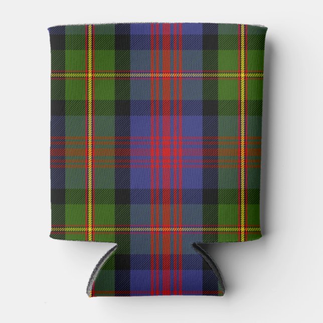 Scottish Clan MacLennan Tartan Plaid Can Cooler (Front)