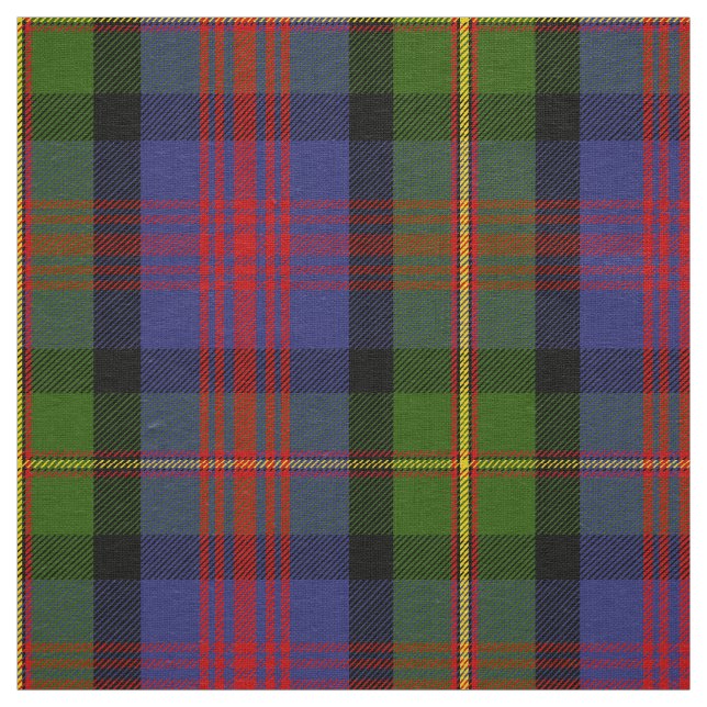 Scottish Clan MacLennan Tartan Plaid Fabric (Swatch)
