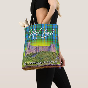 Scottish Clan MacLeod Dunvegan Castle Tartan Plaid Tote Bag