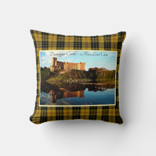 Scottish Clan MacLeod Dunvegan Castle Throw Pillow