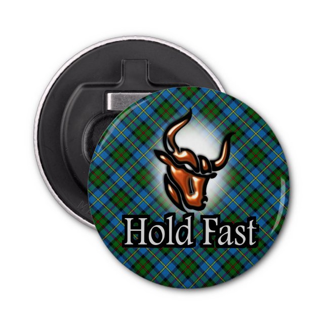 Scottish Clan MacLeod Hold Fast Bottle Opener (Front)