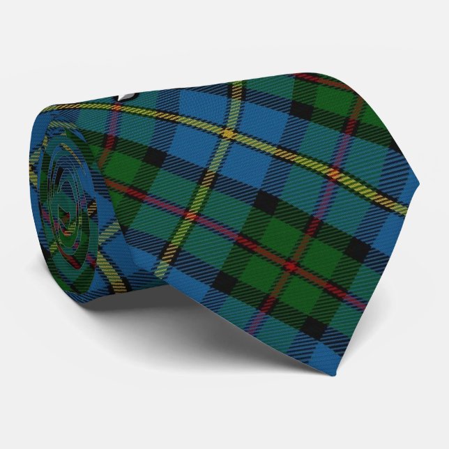 Scottish Clan MacLeod M Monogram Tartan Tie (Rolled)